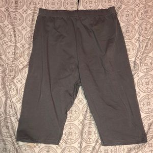 grey biker shorts